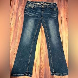 Women’s amethyst, jeans, size 14